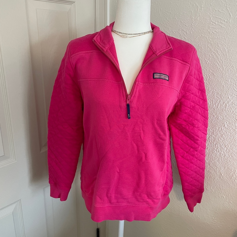 Vineyard Vines Quilted Shep Shirt Half-Zip Pullover - Medium